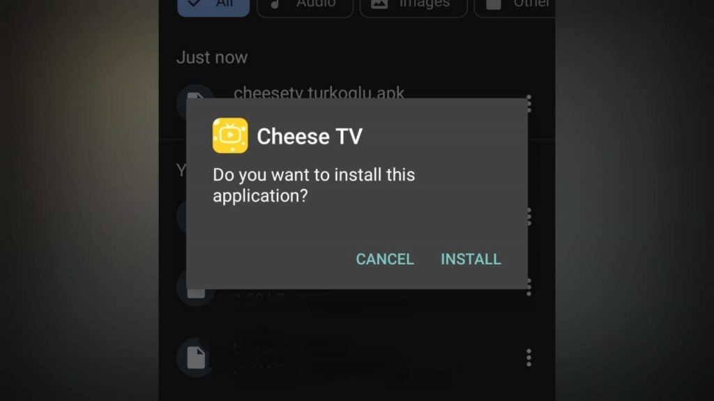 click Install button