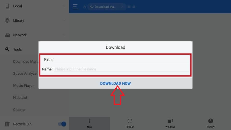 click Download now button.