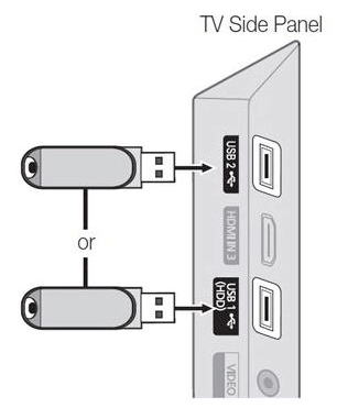 plug in the USB device