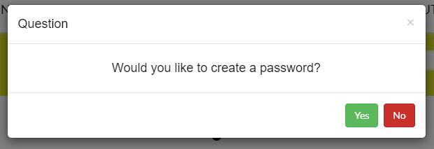 Create password