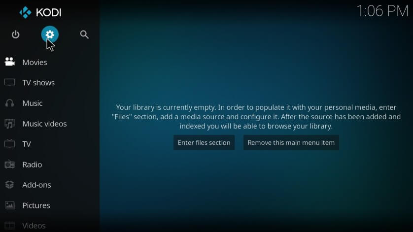 settings icon - Ultra IPTV