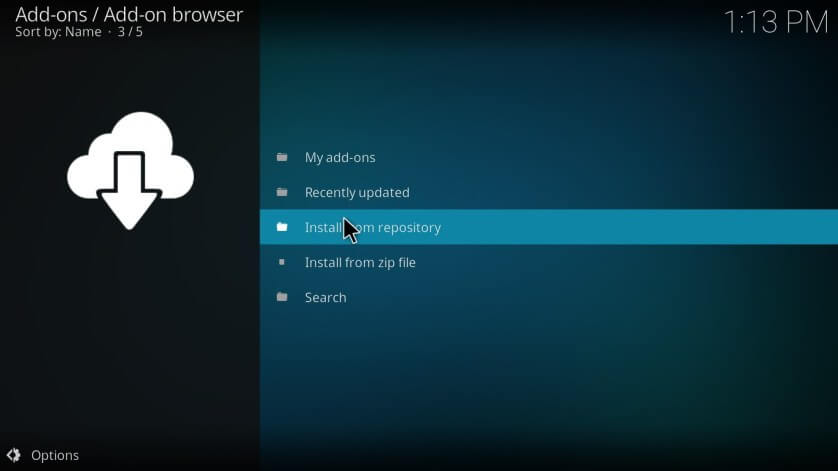 click install from repository - Ultra IPTV