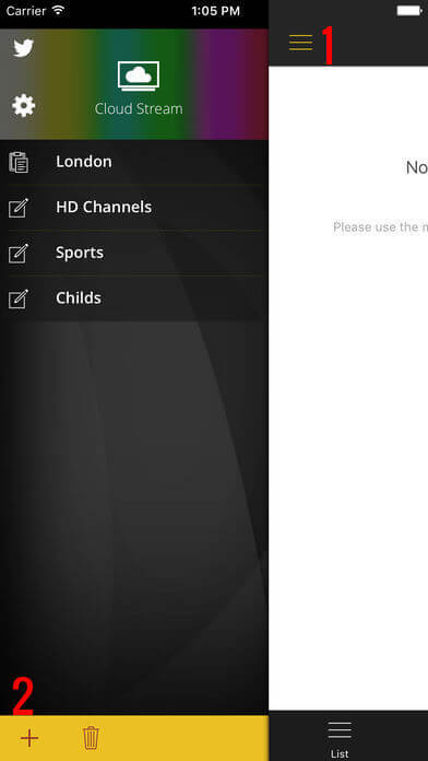 open Cloud Stream IPTV Player