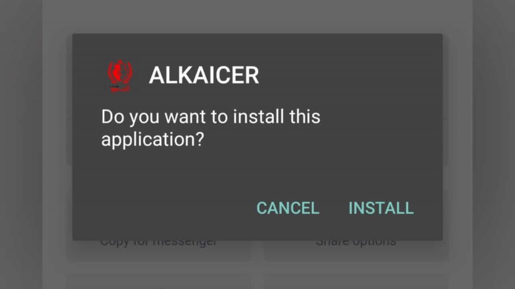 tap Install button