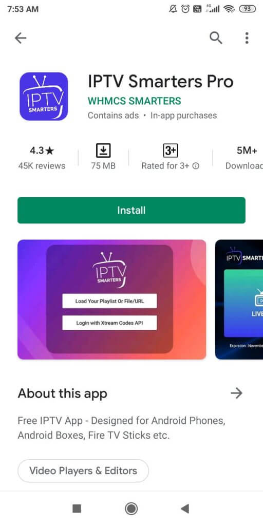 Install IPTV Smarters Pro