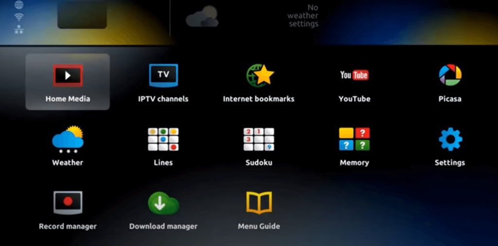 Settings - IPTV on MAG-254