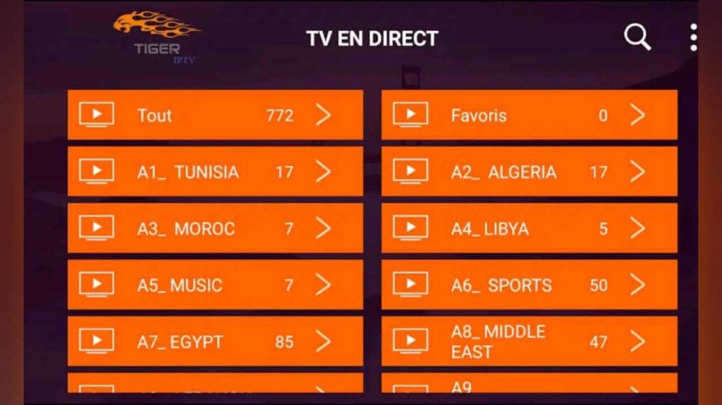 Watch Tiger IPTV on Firestick