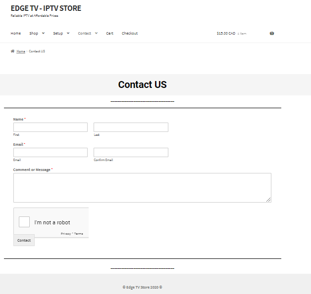 Edge IPTV - Contact