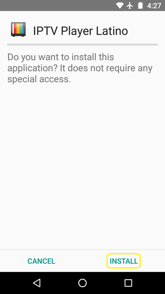 Install IPTV Player Latino on Android