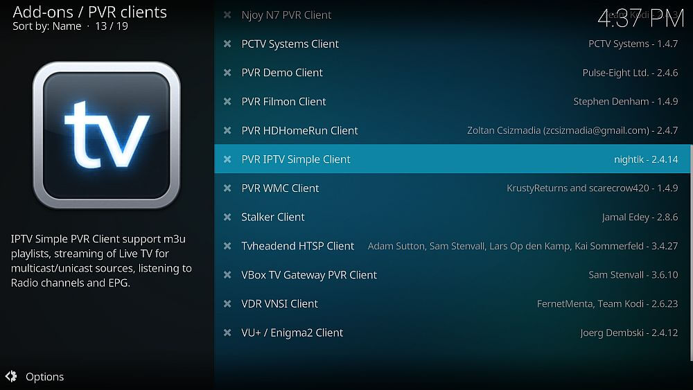 PVR Simple Client