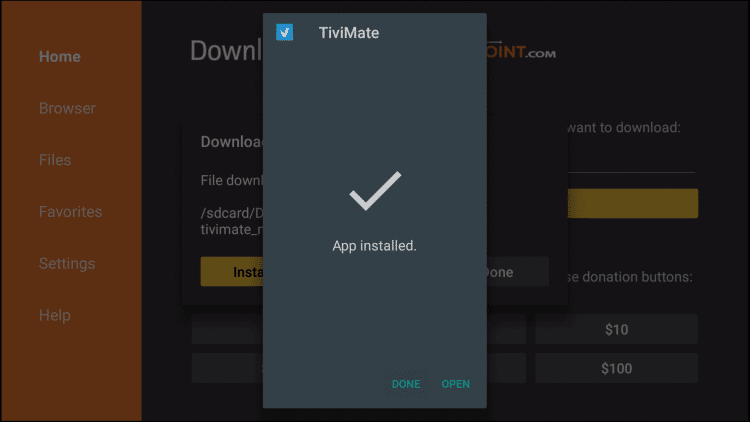 TiviMate on Firestick