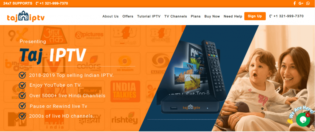 Sign Up for Taj IPTV