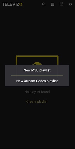 choose New M3U playlist