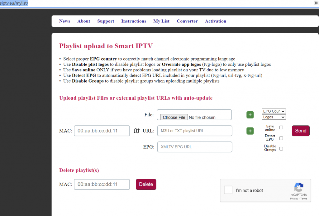 Add M3U URL to Smart IPTV