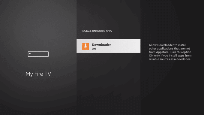 Select Downloader to stream United IPTV on Firestick