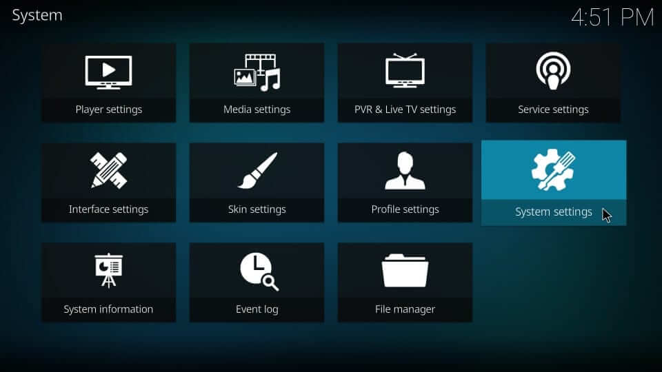 Enable Unknown Sources on Kodi