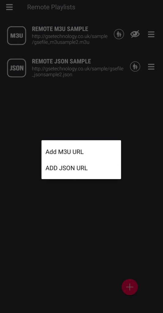 Add M3U URL