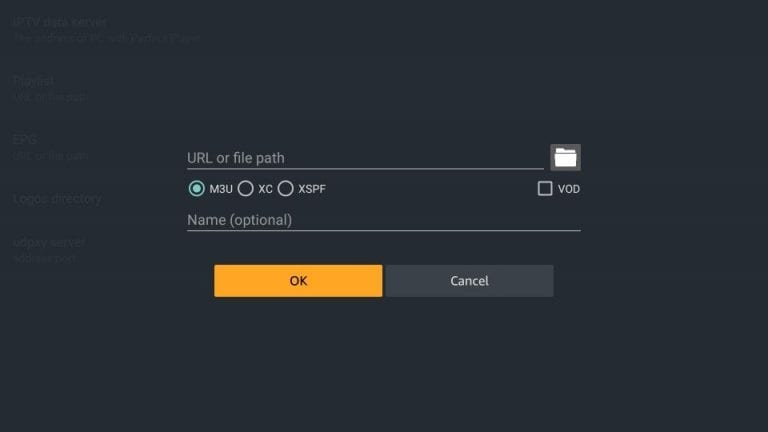 IUDTV IPTV on Firestick with perfect Player