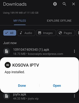 Kosova IPTV on Android Devices