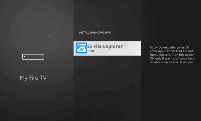 Enable Unknown Sources on Firestick 