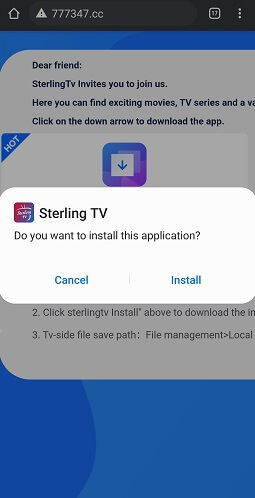 Sterling TV IPTV on Android