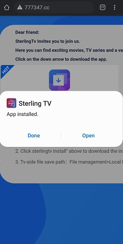  Sterling TV IPTV on Android 