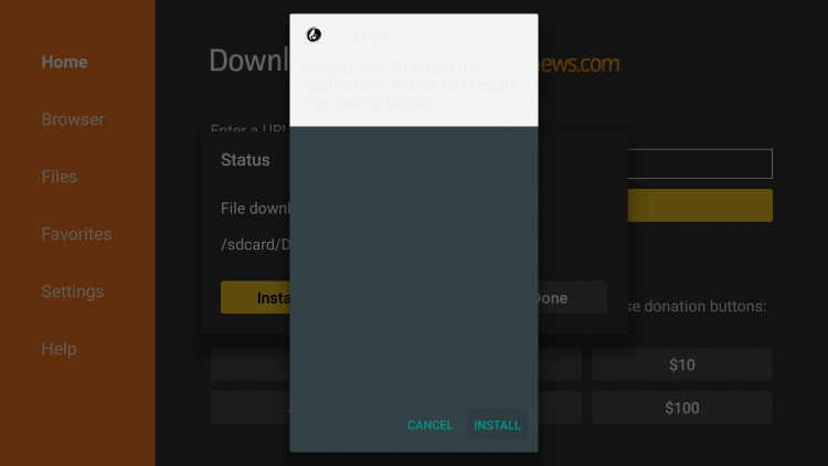 Strix IPTV on Firestick