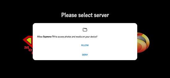 Supreme TV IPTV on Android devices
