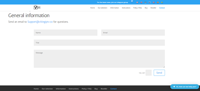 Viking IPTV - Customer Support 