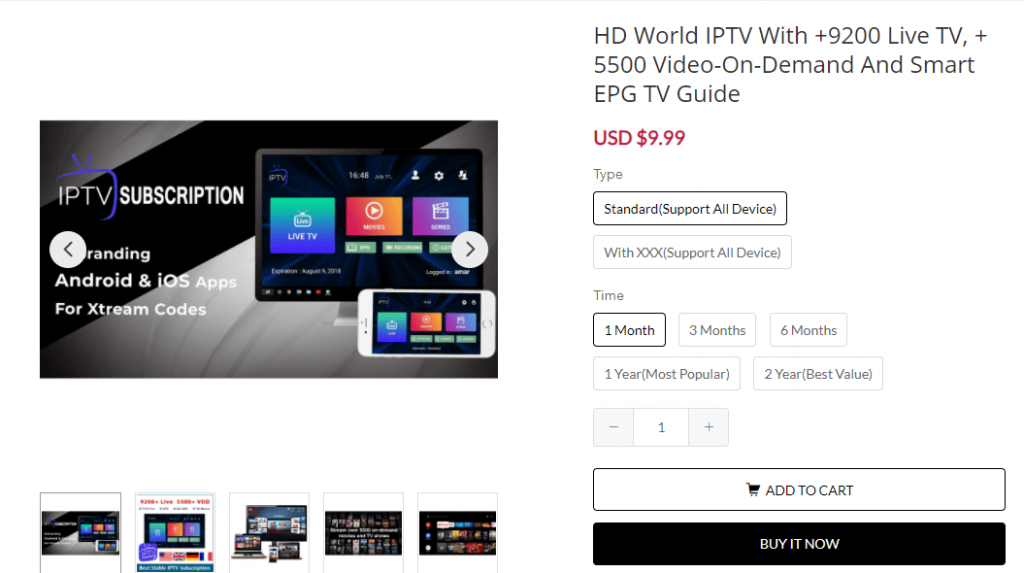 Purchase Subscription and Sign up for HD World IPTV