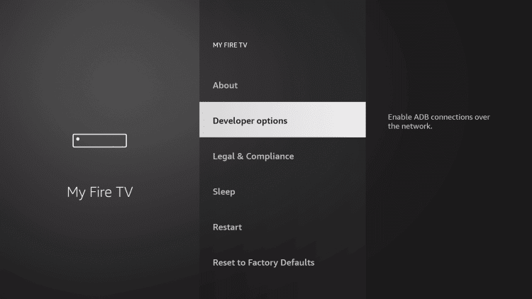 Enable Unknown Sources on Firestick