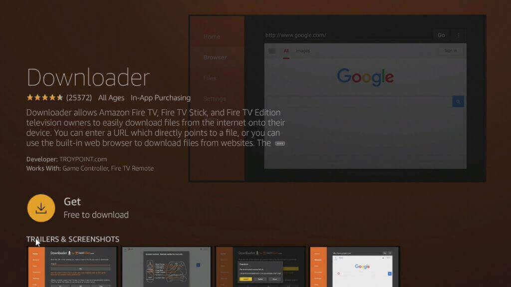 Downloader on Firestick