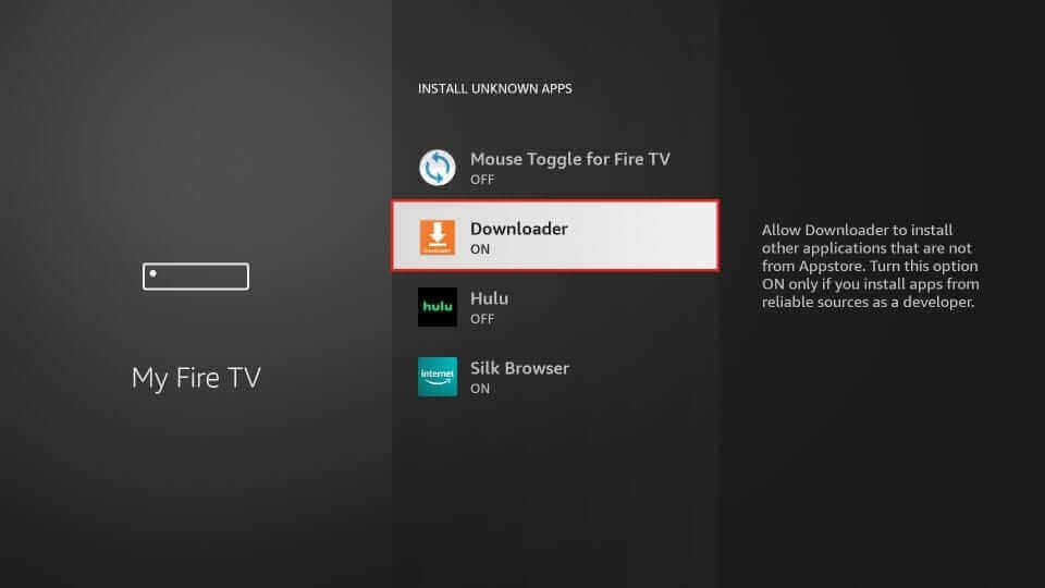 Enable Unknown Sources on Firestick 