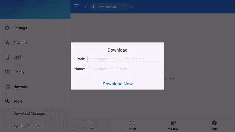 Scorpion TV IPTV with ES File Explorer 