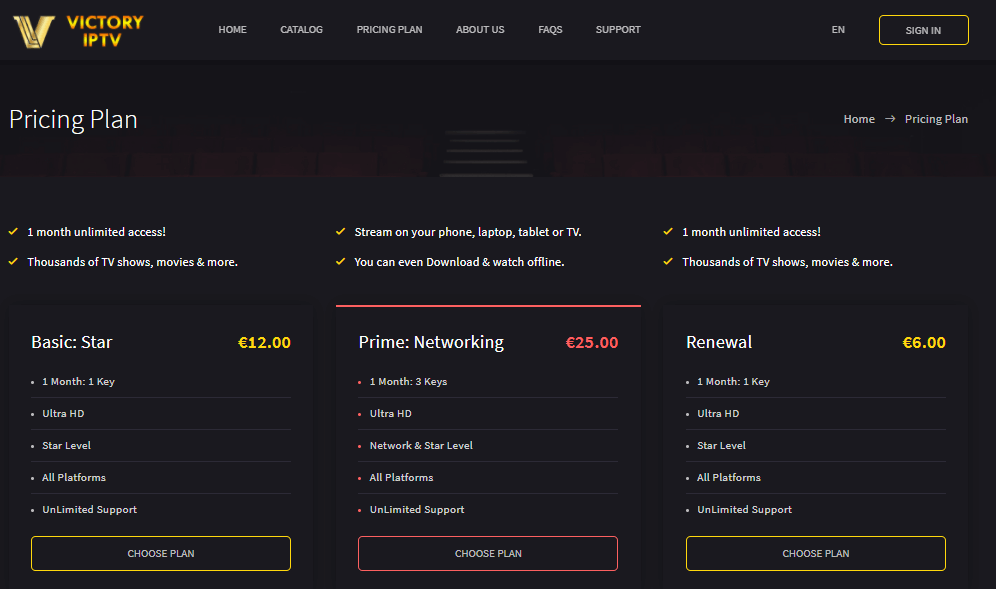 sign up for Starlight IPTV