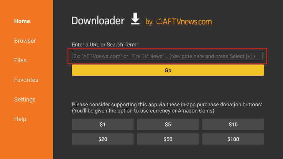 Downloader on Firestick