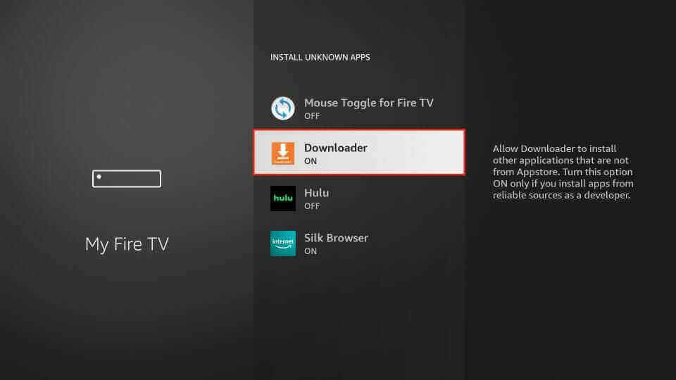 Enable Unknown Apps on Firestick 