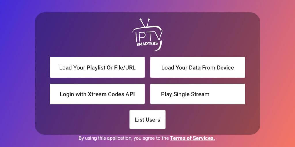 TenetStreams IPTV on Android with IPTV Smarters Pro 