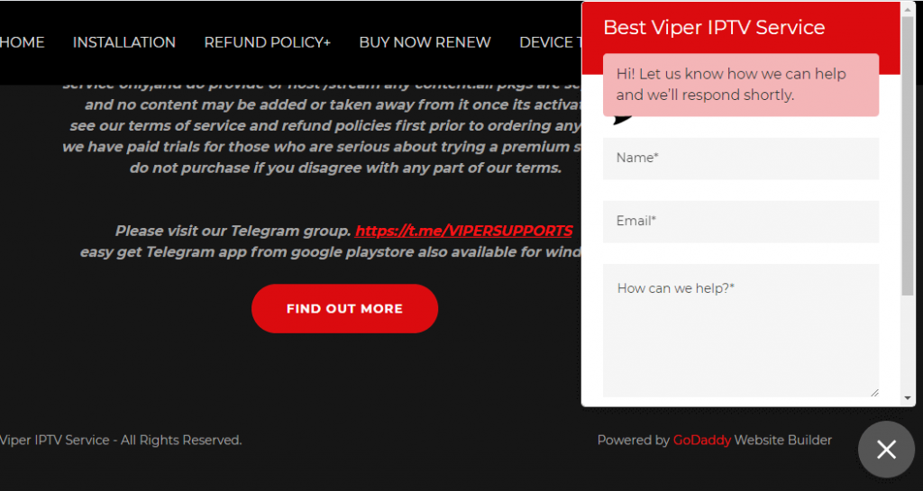 Customer Support - Viper IPTV