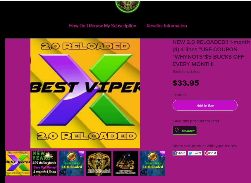 Sign up for Viper IPTV 
