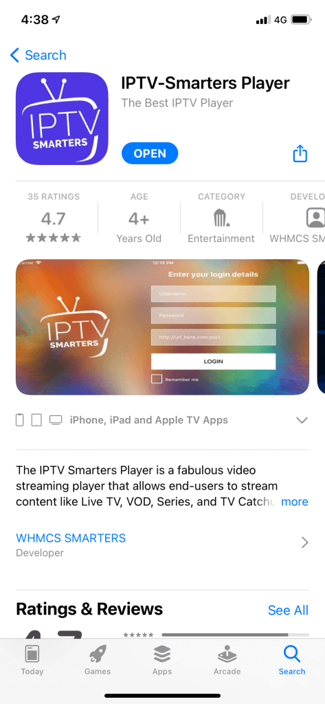 Viper IPTV on iOS Devices with IPTV Smarters Player
