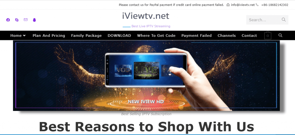 Sign up for iView IPTV