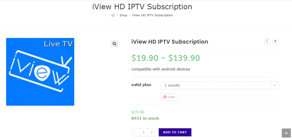 Sign up for iView IPTV