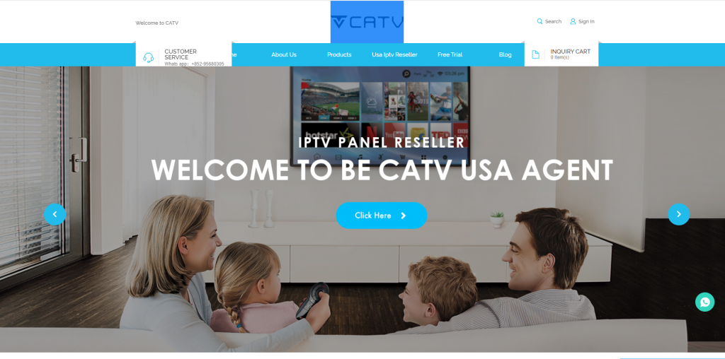 Visit the official site of Catv IPTV.