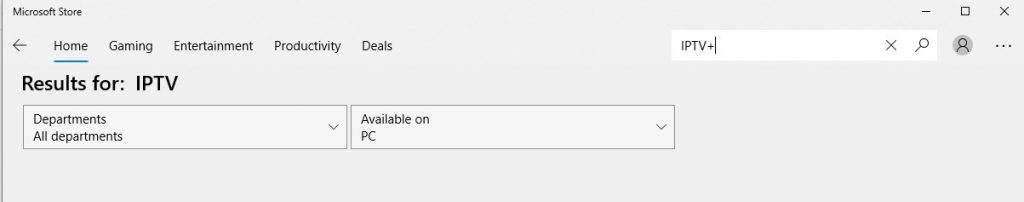Search for IPTV+.