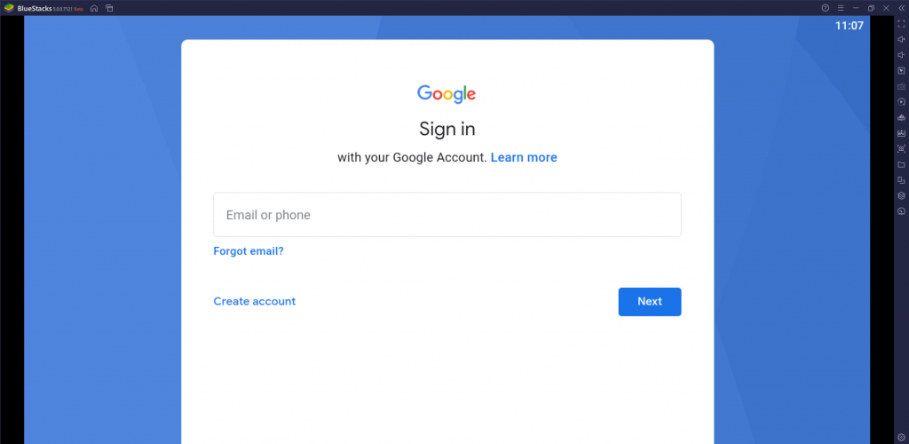 Login with your Google account.