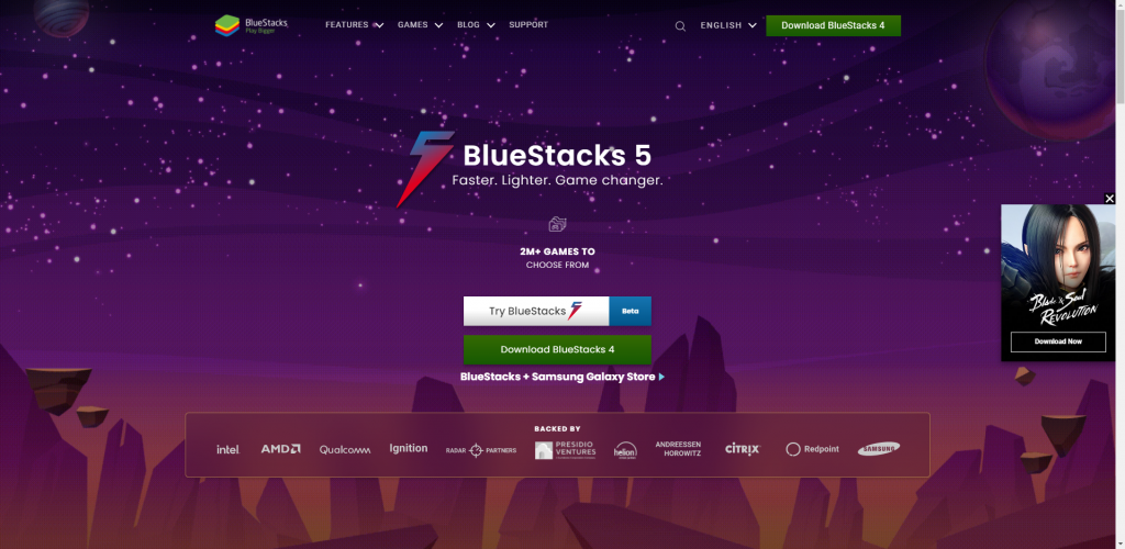 Install the BlueStacks to get OTT Navigator IPTV.