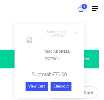 Click on View Cart.