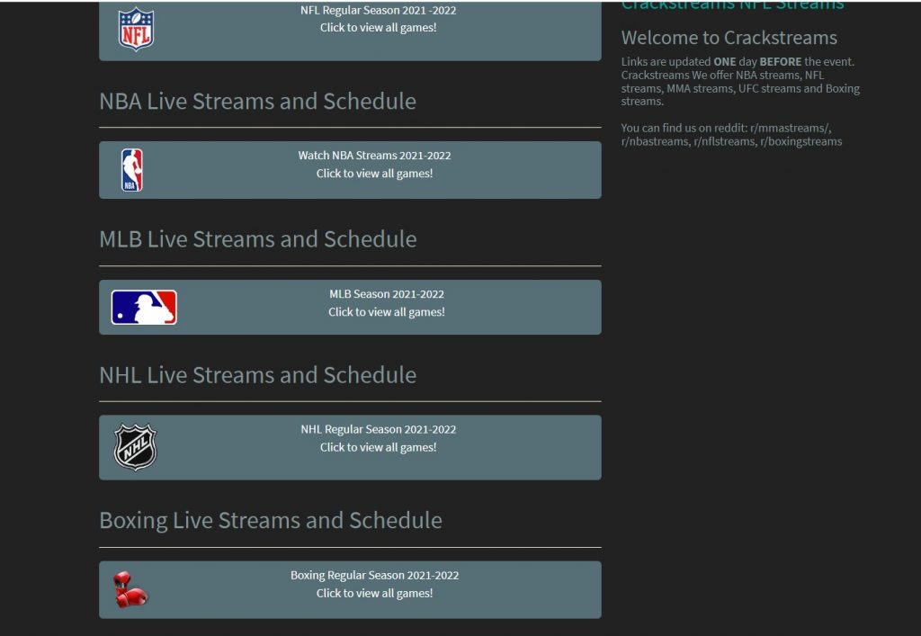 Watch Crackstreams IPTV.