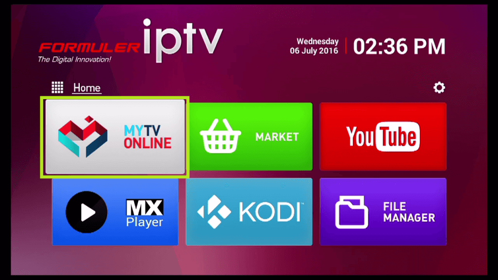 Open the MYTV Online.